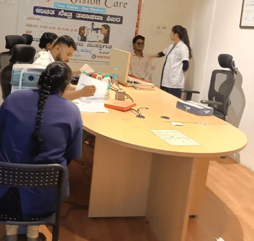 Advanced ophthalmic equipment used for precise diagnostics